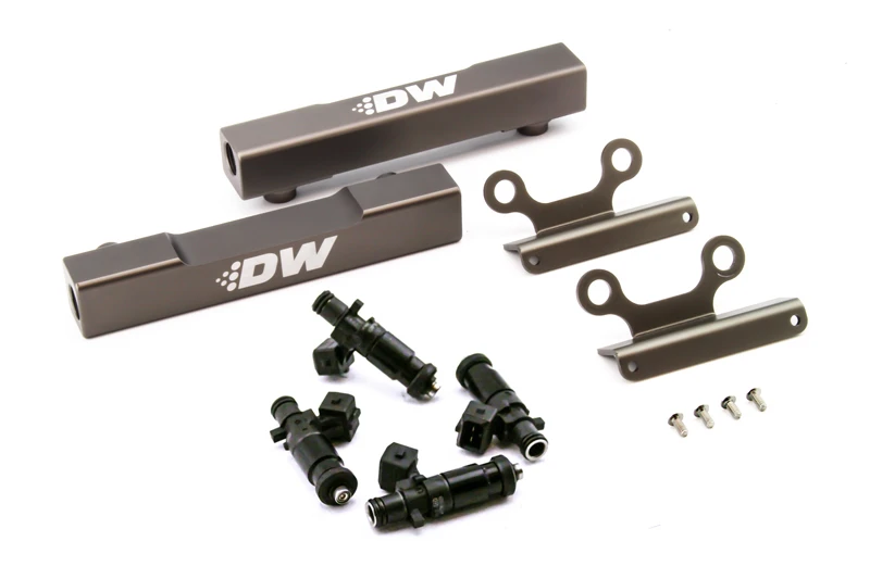 DeatschWerks Top Feed Kraftstoffrail Upgrade Kit mit 1200cc Injektoren für 02+ Subaru WRX / 07+ STI/LGT