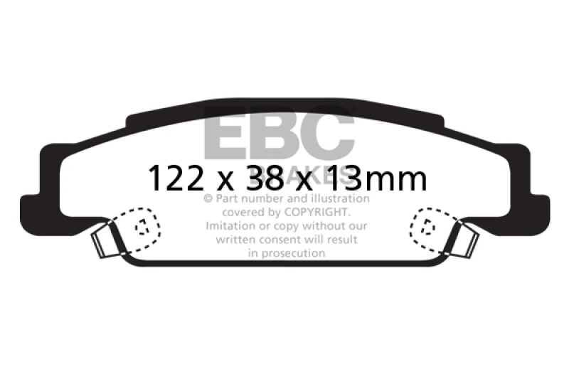 DP31646_2C-67931fc34cbe4 EBC 05-08 Pontiac Grand Prix 5.3 Redstuff Rear Brake Pads