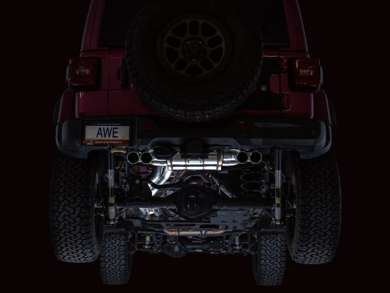 AWE 21+ Wrangler 392 Switchpath Kat-Back Auspuff- Quad BashGuards