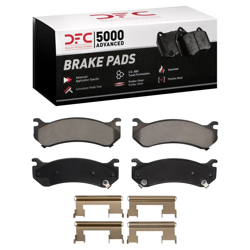 DFC 99-13 Cadillac Escalade EXT Rear/Front 5000 Advanced Ceramic Brake Pads and Hardware Kit