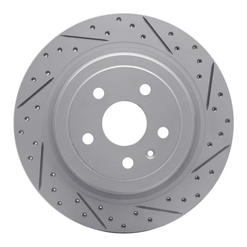 DFC 08-14 Cadillac Cts Rear Right Drilled & Slotted Geoperformance Rotor