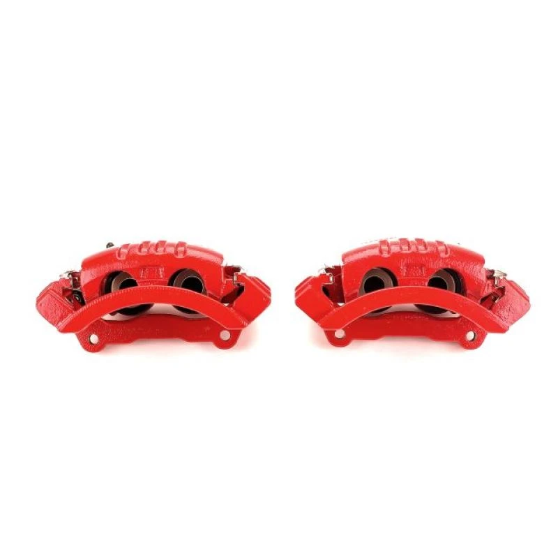powerstop_S4894-67945bbf9e86f Power Stop 06-08 Dodge Ram 1500 Rear Red Calipers w/Brackets - Pair