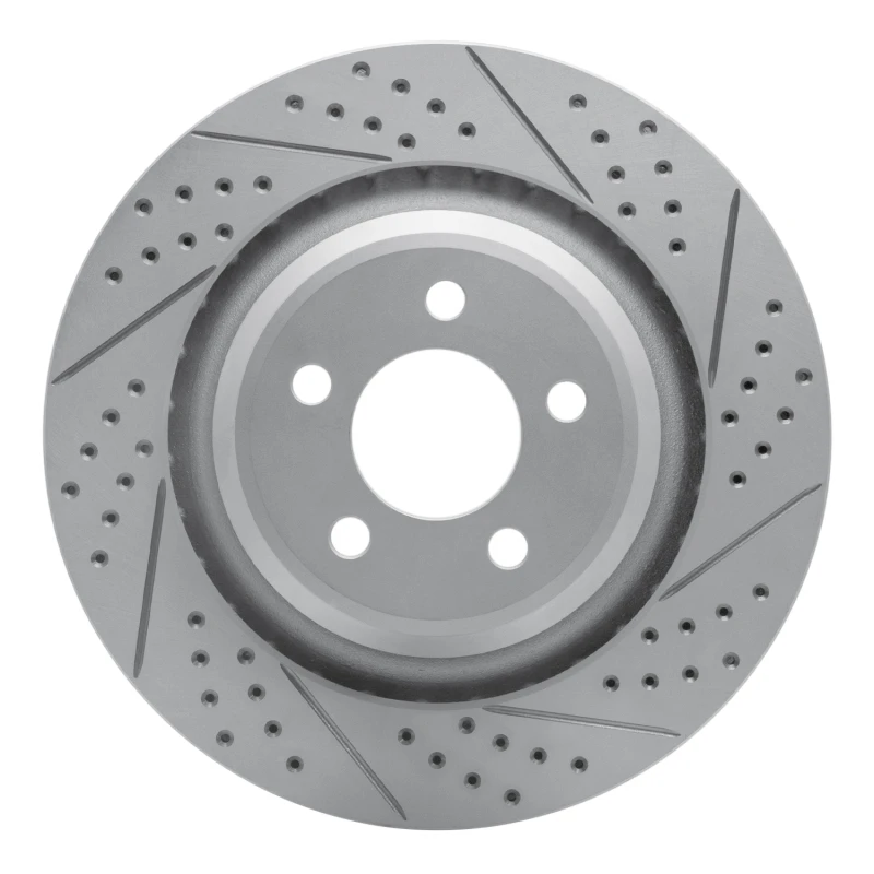 DFC 05-23 Chrysler 300 Rear Right Drilled & Slotted Geoperformance Rotor