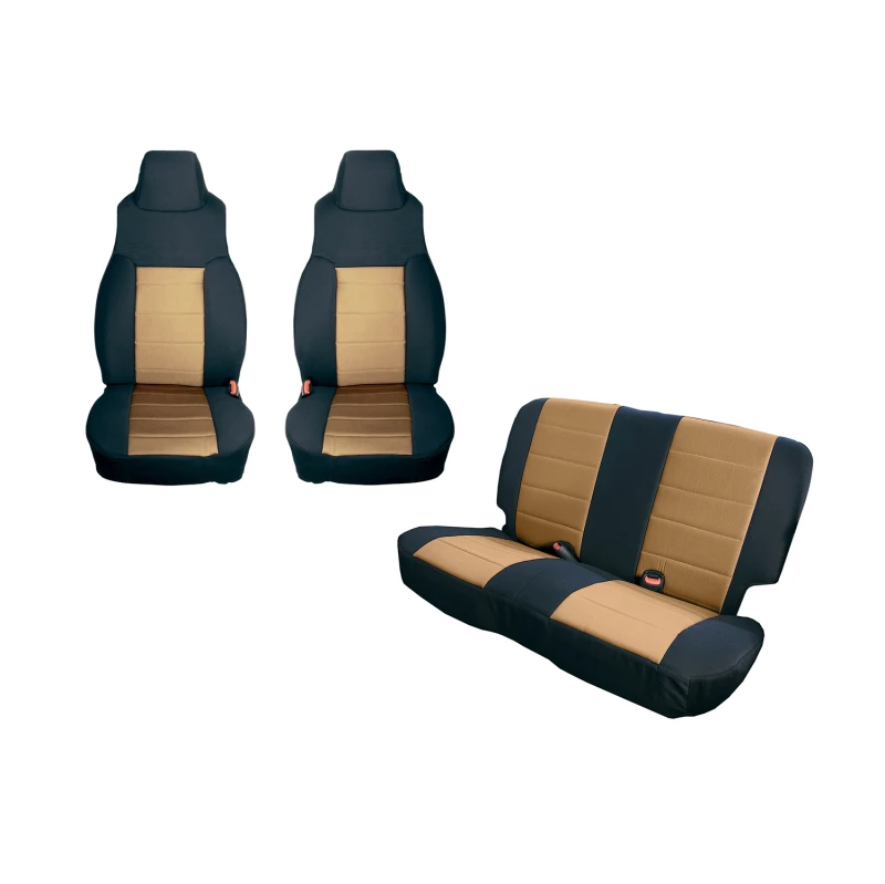 Rugged Ridge Sitzbezugs-Kit Schwarz/Beige 91-95 Jeep Wrangler YJ