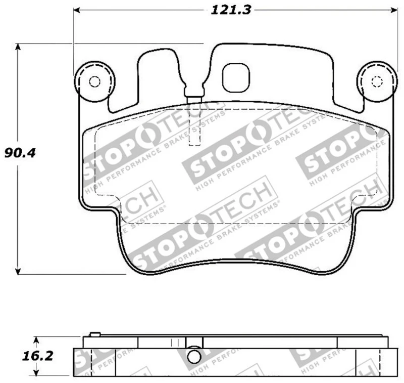 stoptech_308.09170-6794e28260e92 StopTech Street Touring 00-07 Porsche Boxster S / 06-07 Cayman Front Brake Pads