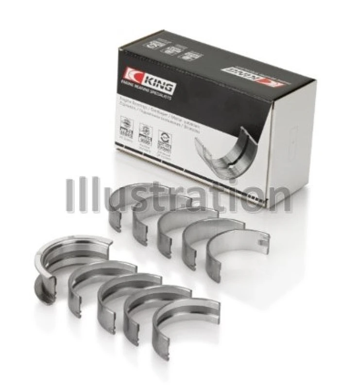 King Ford/Mazda Duratec 2.0/2.3 DOHC (Größe STD) Silizium-Bimetal-Aluminium-Hauptlager-Set