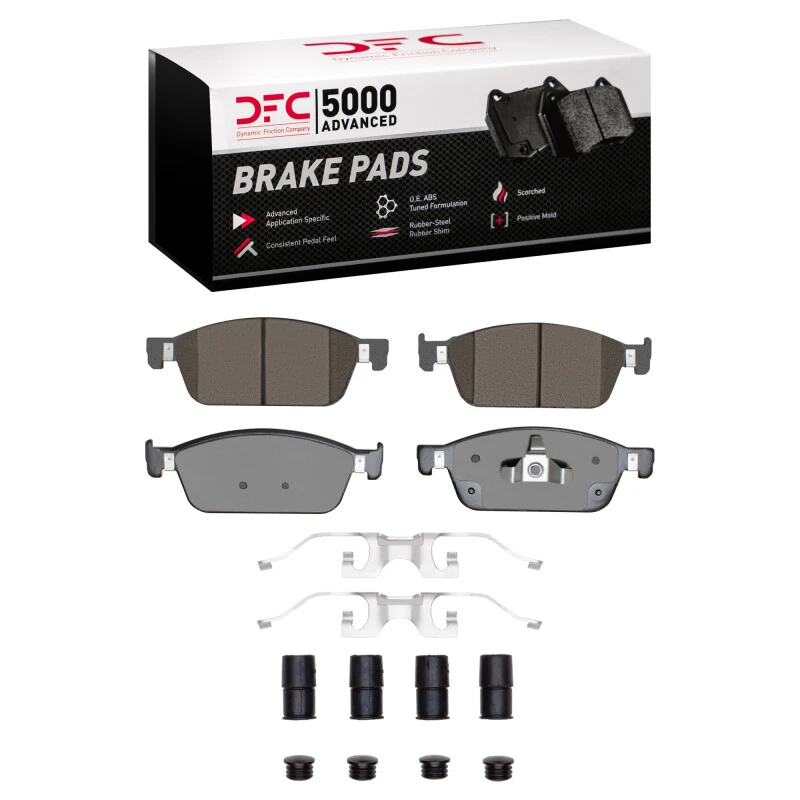 DFC 13-23 Ford Transit Connect Front 5000 Advanced Ceramic Brake Pads and Hardware Kit