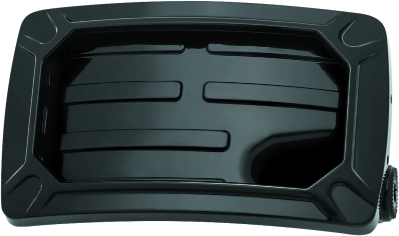 Kuryakyn Nova Curved Horizontal Mount Seiten-Nummernschildhalter Glänzend Schwarz