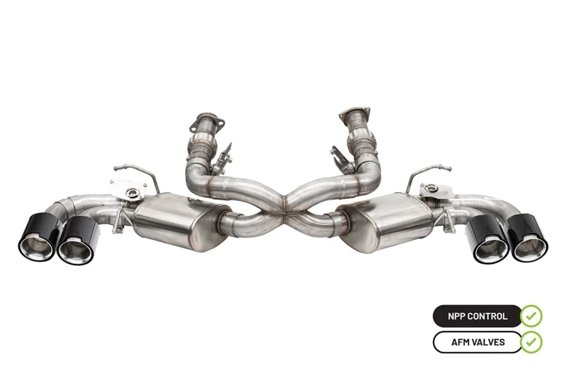 corsa-performance_21100CF-67931060b65c1 Corsa 2020-2024 Chevrolet Corvette C8 RWD 3-Zoll-Ventil-Durchlass-System mit 4,5-Zoll-Kohlefaser-Poliert-Spitzen