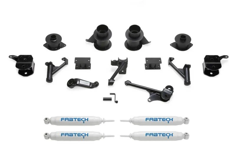 Fabtech 14-18 Ram 2500 4WD 5-Zoll-Basissystem mit Spulenspacer und Performance-Stoßdämpfern