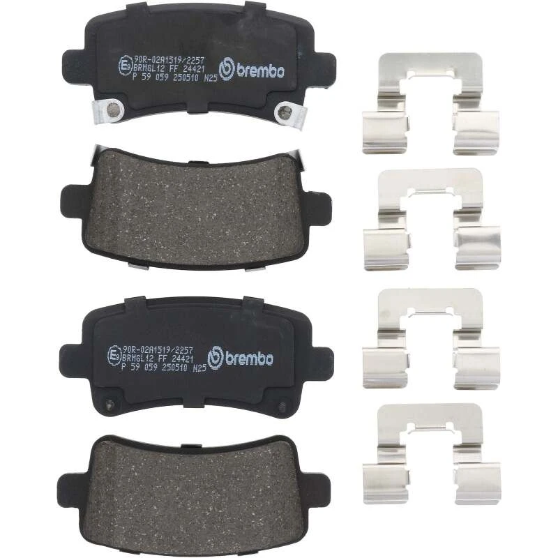 Brembo OE Hinterer Bremsbelag für 2013–2017 Cadillac XTS / 2019 XTS / 2014–2019 Chevrolet Impala / 2010 Saab 9-5