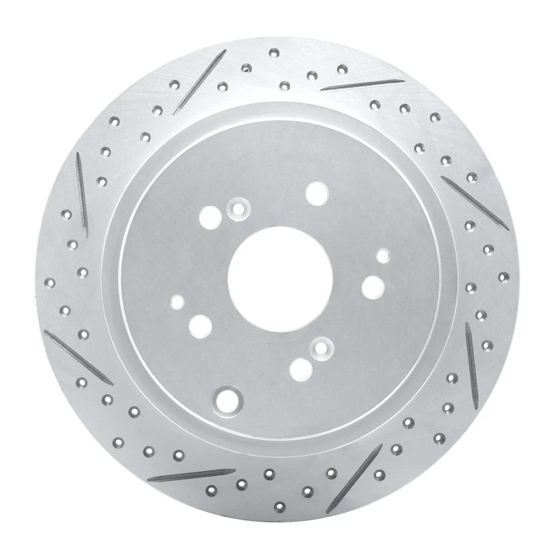 DFC 01-08 Acura Mdx Rear Left Drilled & Slotted Geoperformance Rotor