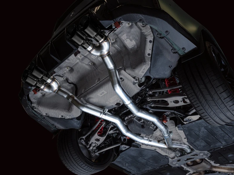 AWE Track Edition Catback Auspuff für BMW G8X M3/M4 - Diamant-Schwarz Spitzen