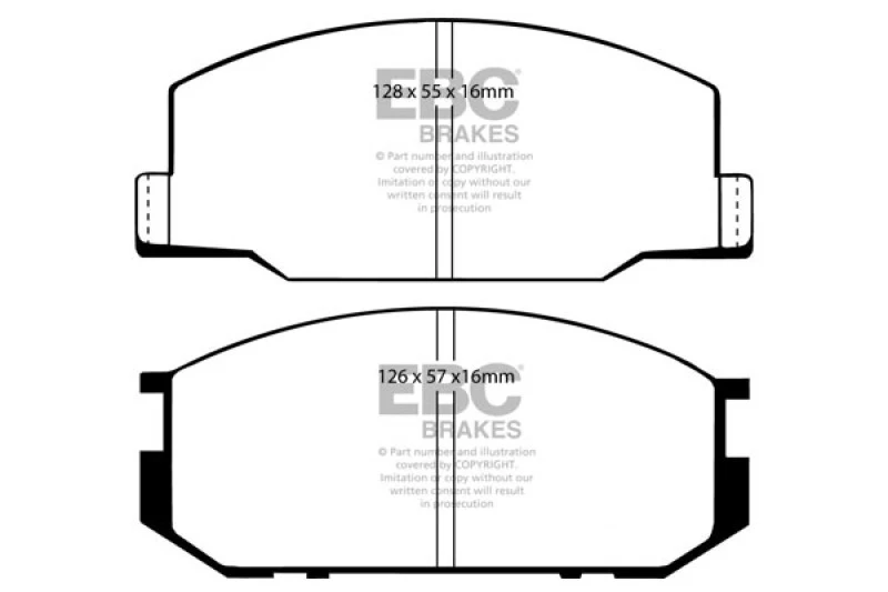 ebc_UD245-679320c3661dd EBC 85-90 Lotus Esprit 2.2 Yellowstuff Front Brake Pads