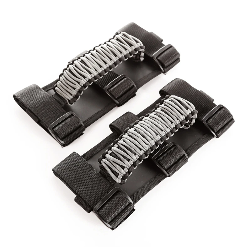 Rugged Ridge Paracord-Griffen Grau/Schwarz Paar