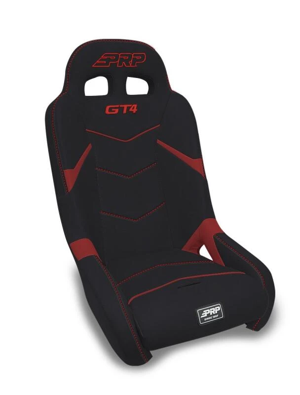 PRP Polaris RZR/Can-Am Maverick GT4 Suspension Seat - Black/Red
