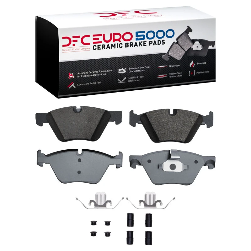 DFC 11-16 BMW 528i xDrive Front Euro 5000 Ceramic Brake Pads and Hardware Kit