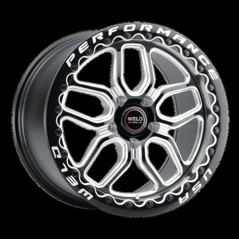 Weld Racing Laguna Bead Lock 17x10/ 5x114.3 / ET49 / BS7.50 Gloss BLK MIL Wheel DIA 78.1