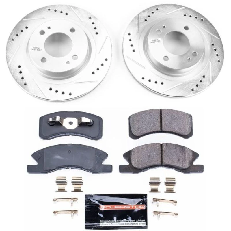 Power Stop Front Z23 Evolution Sport Brake Kit for 17-18 Mitsubishi Mirage
