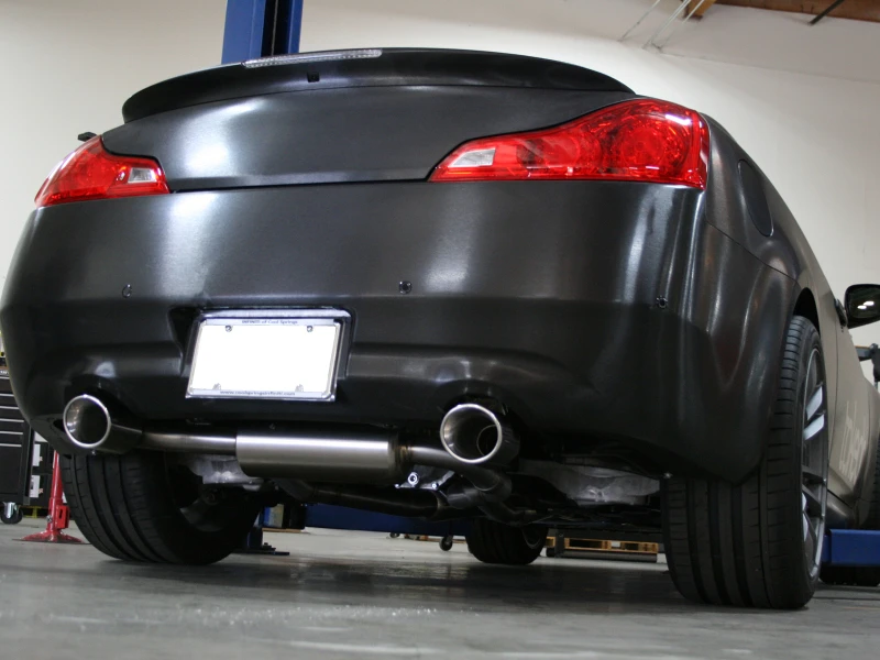 aFe Takeda 2-1/2 Zoll 304SS Kat-Back Auspuff Infiniti G37 08-13/Q60 14-15 V6-3.7 mit polierten Endrohren