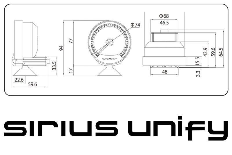 GReddy Sirius Unify Öl-Druck-Anzeigeset