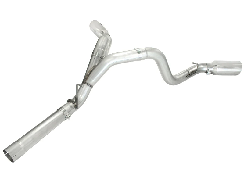 aFe MACHForce XP Auspuff Aluminisiert Dual Split DPF Rück 11-15 GM Diesel LKW V8-6.6L (td) (polierte Spitze)