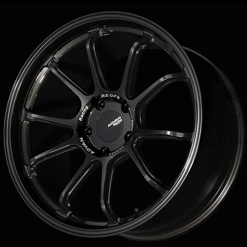 Advan RZ-DF2 for Porsche 20x10.0 / +40 Offset / 5x130 / 71.6mm Bore / Racing Titanium Black