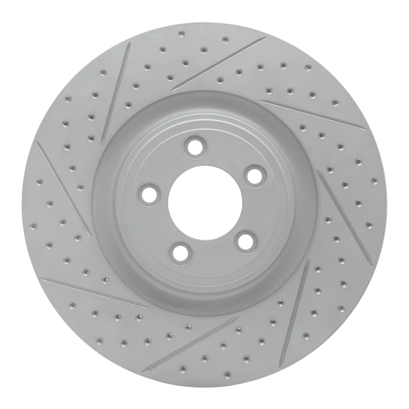 DFC 06-21 Jaguar XK Front Left Drilled & Slotted Geoperformance Rotor
