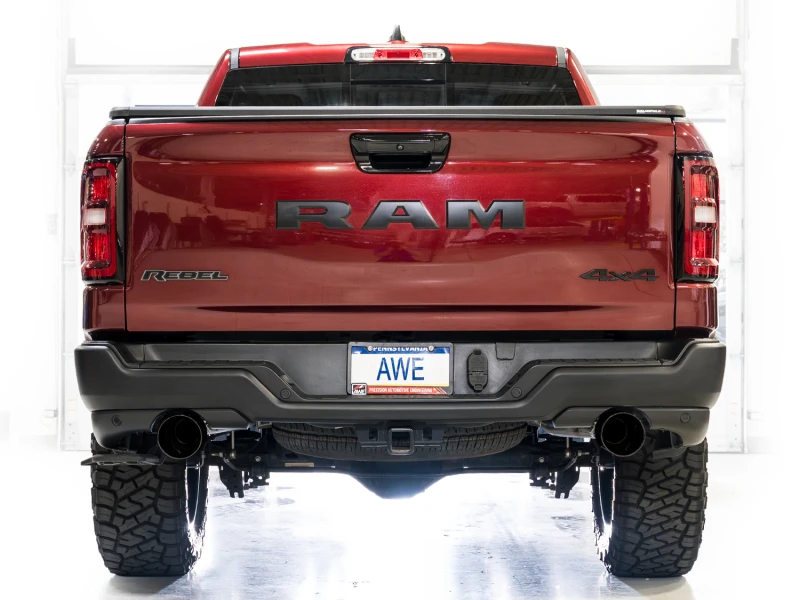 AWE Tuning 2025+ RAM 1500 3.0TT Rebel 0FG Cat-Back Exhaust w/ Diamond Black Tips