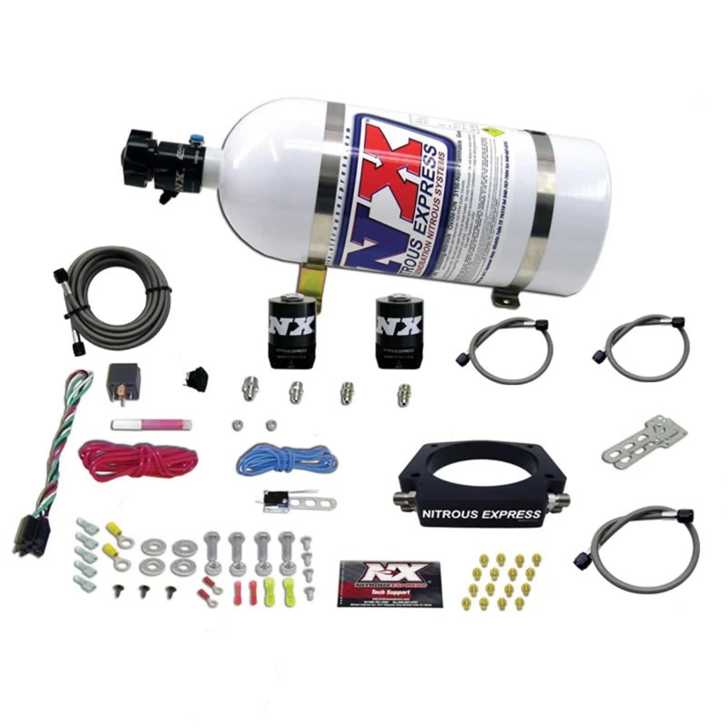 Nitrous Express GM LS 102mm Nitrous-Platten-Kit (50-400PS) mit 10lb-Flasche
