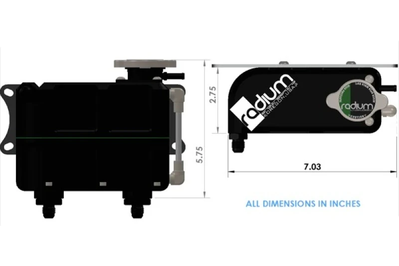 Radium Engineering Kühlmittel-Expansionsbehälter - Universal