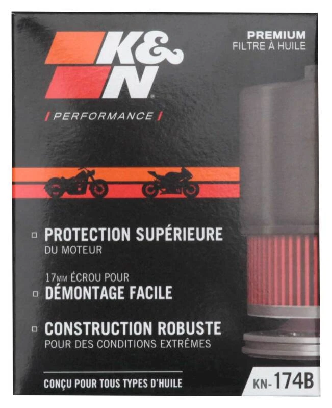 K&N Ölfilter 08-17 Harley Davidson VRSCDX Night Rod Special 76 CI 3 Zoll OD x 3,844 Zoll Höhe