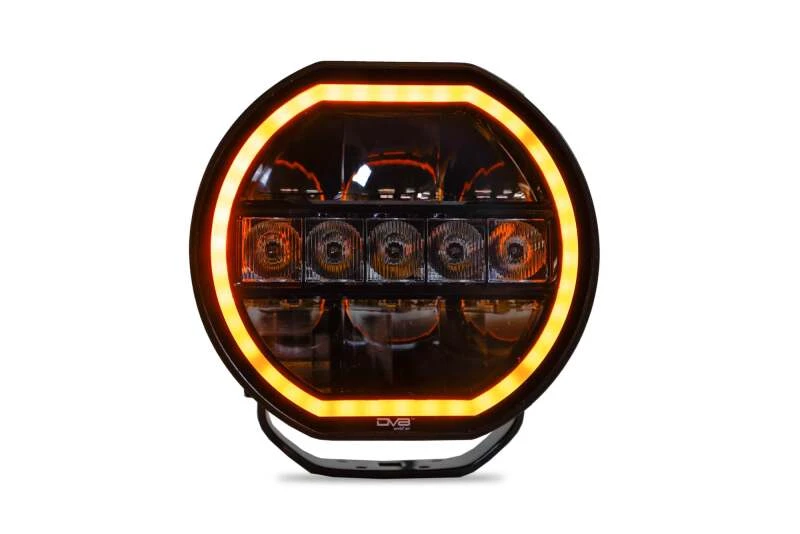 DV8 Offroad 7 Zoll Halo Elite Rundlicht mit Akzent-Halo - Weiß/Amber