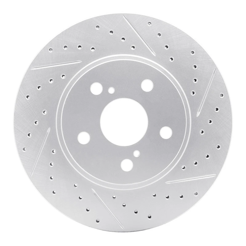 DFC 02-15 Lexus Is250 Front Right Drilled & Slotted Geoperformance Rotor