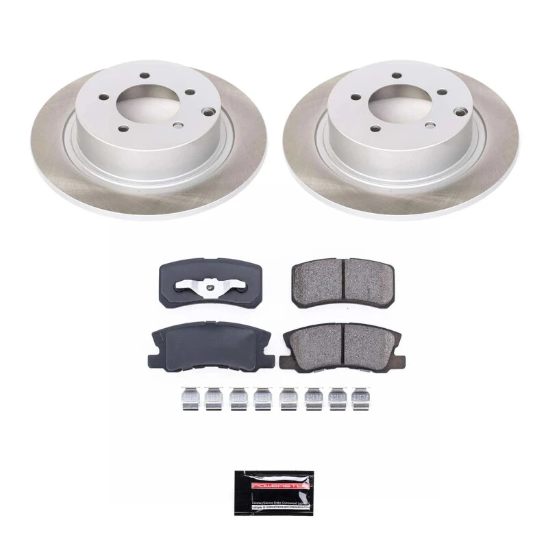 Power Stop Rear Semi-Coated Rotor Kit for 11-12 Mitsubishi Outlander Sport