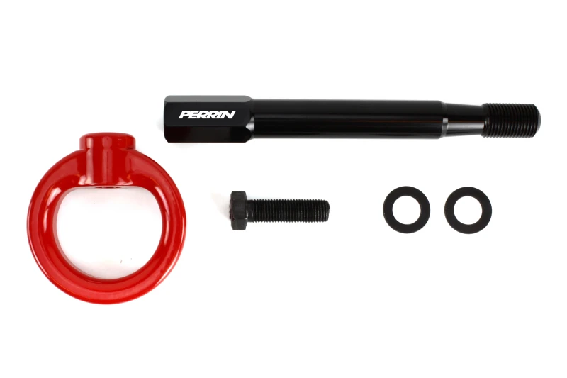 PERRIN 25-26 Subaru Forester (Base/Ltd-Prem-Sport-Touring Incl. Hybrid/Wldrns) FR Tow Hook Kit - Red
