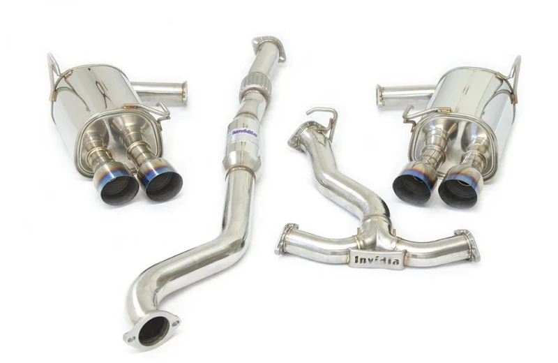 Invidia Q300 Single Layer Titanium Burnt Quad Tip Cat-back Auspuff für 2022+ Subaru WRX