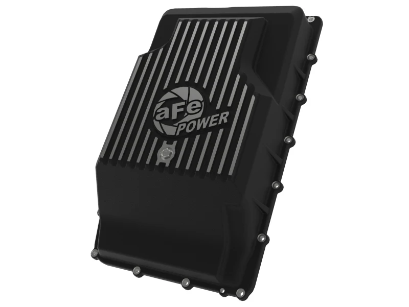 aFe 17-24 Ford F-150 10R60/10R80 Pro Series Hinteres Getriebeölwanne Schwarz mit bearbeiteten Rippen