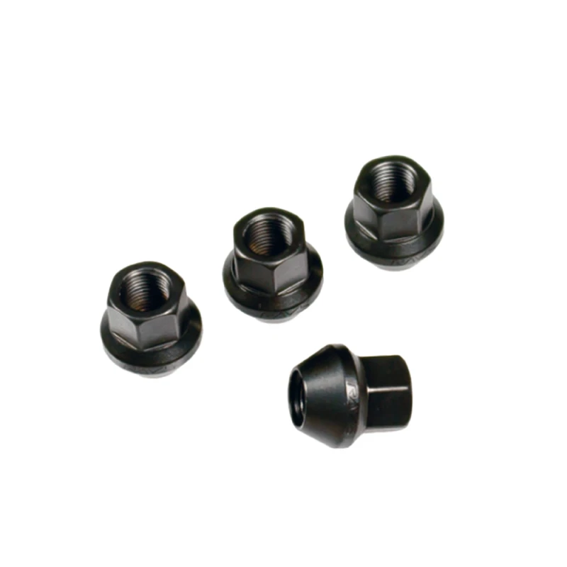 Rays 17 Hex Racing Nut L25 Short Type 12x1.25 - Black (4 Pieces)