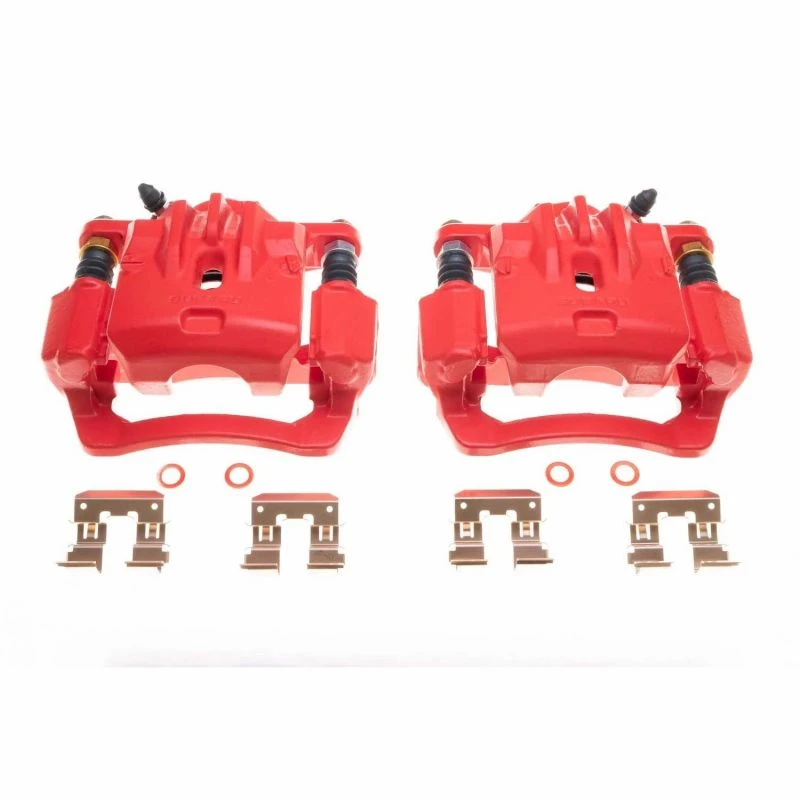 Power Stop Rear Red Calipers - Pair for 16-18 Subaru Crosstrek