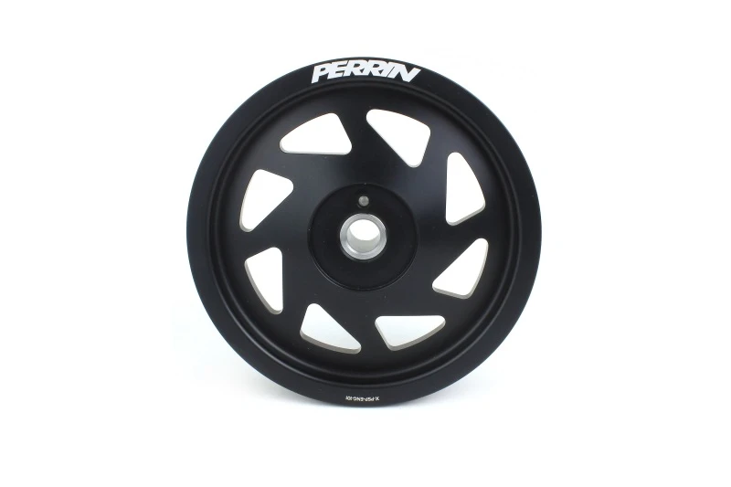 Perrin Lightweight Crank Pulley for 2022 BRZ/86 / 19-22 Subaru WRX (FA/FB Eng w/Small Hub) - Black