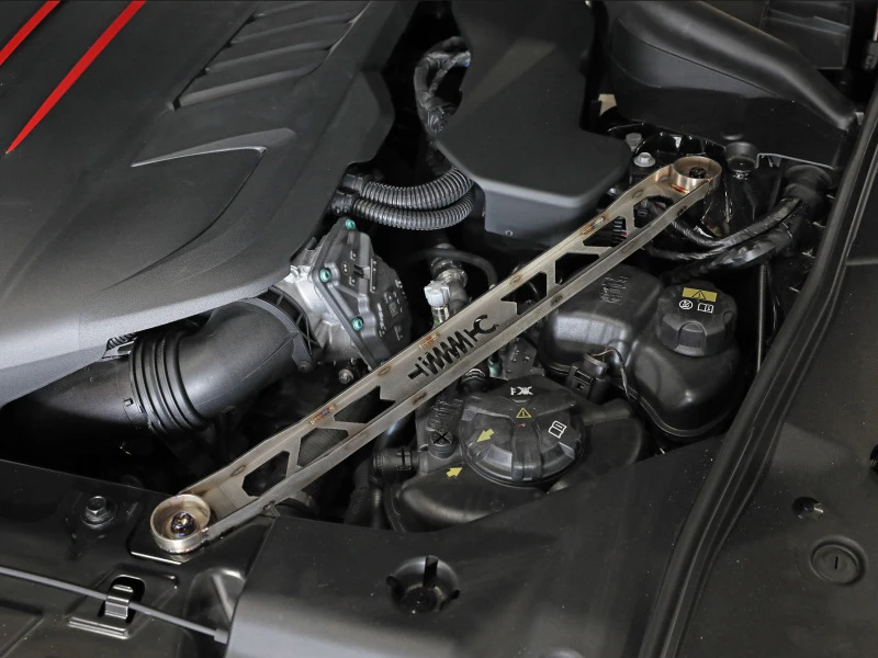 aFe CONTROL 304 Edelstahl Front Federbeinhalter Roh - Toyota GR Supra (A90) 20-21