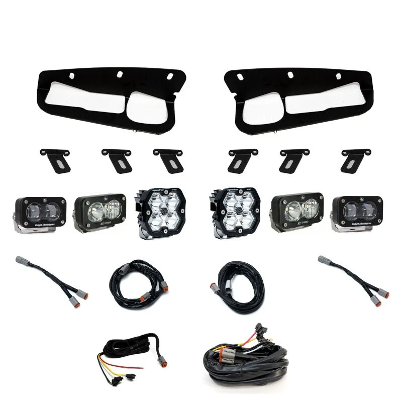 Baja Designs 21-25 Ford Bronco Squadron 2.0 Pro (Spot) / S2 SAE / S2 Pro D/C FPK Steel Bumper w/UP