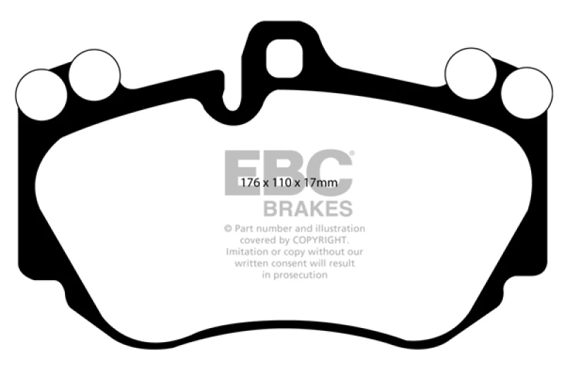 ebc_ED91905-67931ff15c9a1 EBC 05-10 Lamborghini Murcielago 6.5 (4 Pad set)(Cast Iron Rotors) Yellowstuff Front Brake Pads