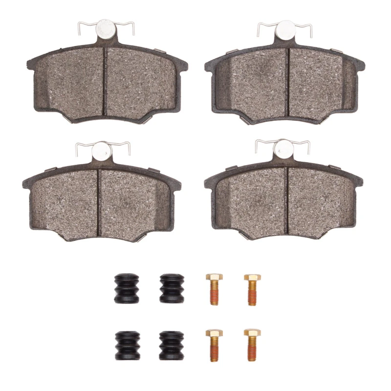 DFC 82-83 Audi Coupe Front 5000 Advanced Semi Metallic Brake Pads and Hardware Kit