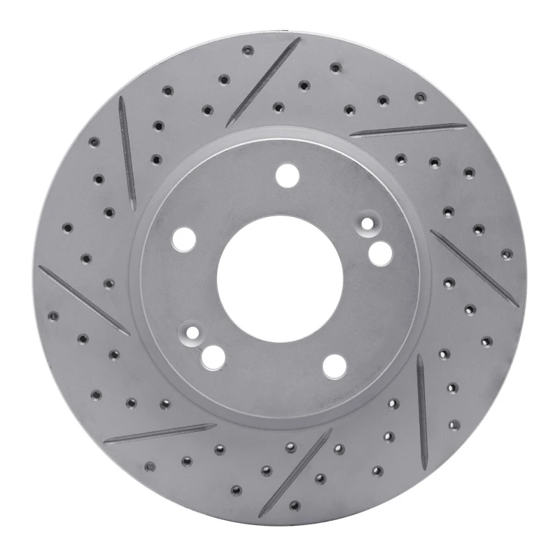 DFC 17-22 Hyundai Ioniq Front Left Drilled & Slotted Geoperformance Rotor