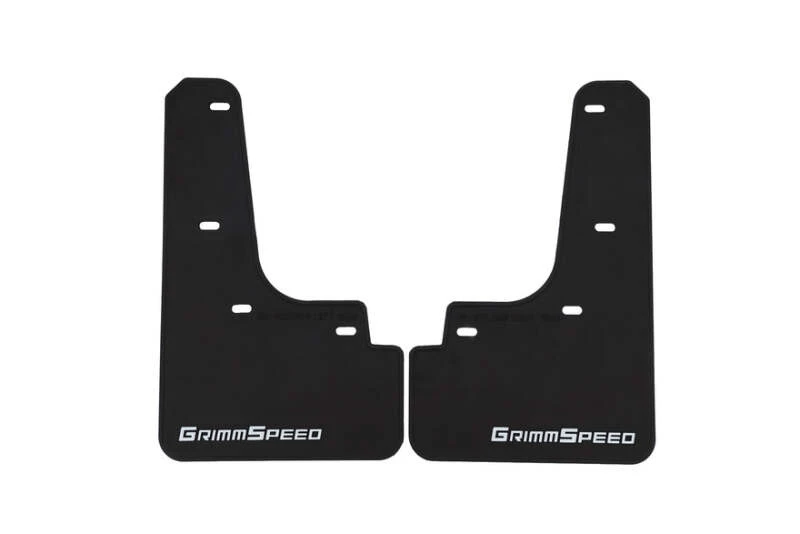 Grimmspeed 22-25 Subaru WRX Mudflaps - Black w/ White Lettering