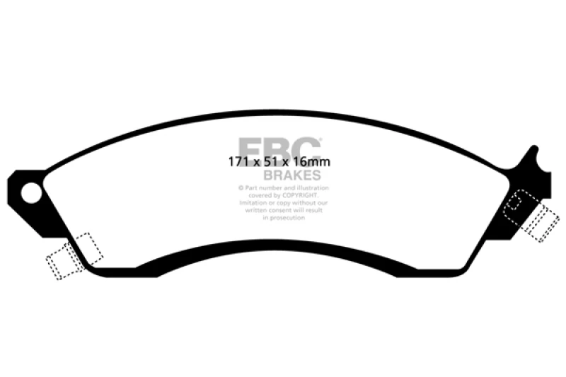 ebc_DP51131NDX-6793202bd06d9 EBC 85-88 Chevrolet Camaro (3rd Gen) 2.8 (Performance Package) Ultimax2 Front Brake Pads