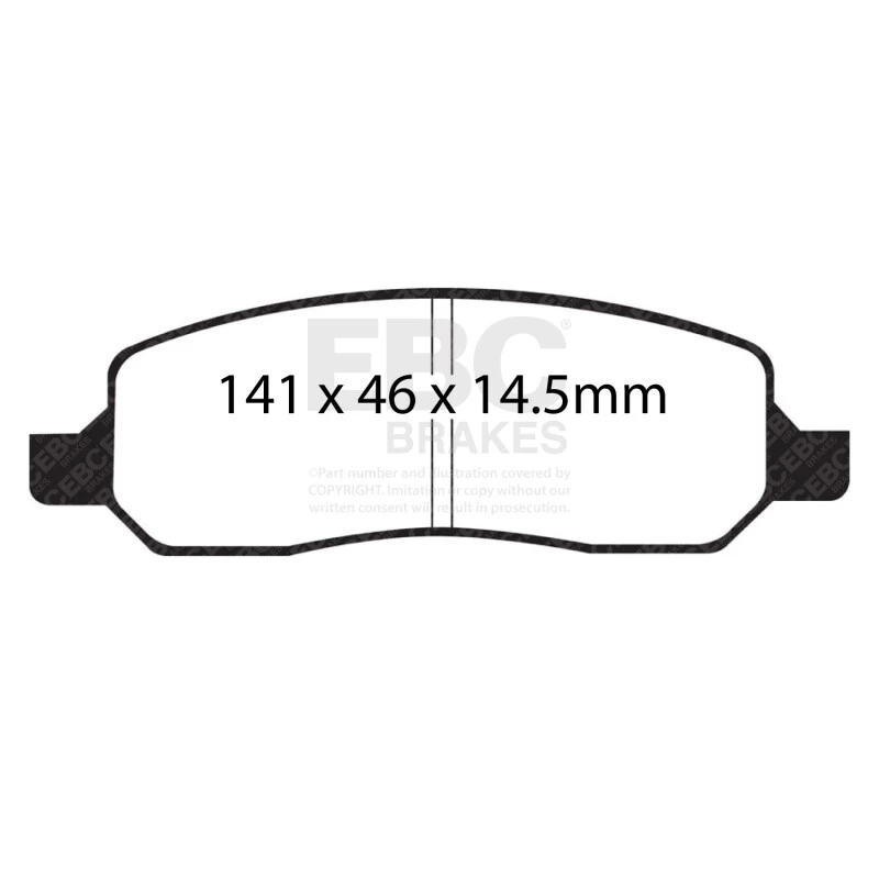 EBC 06-09 Buick Lucerne 3.8 Yellowstuff Rear Brake Pads