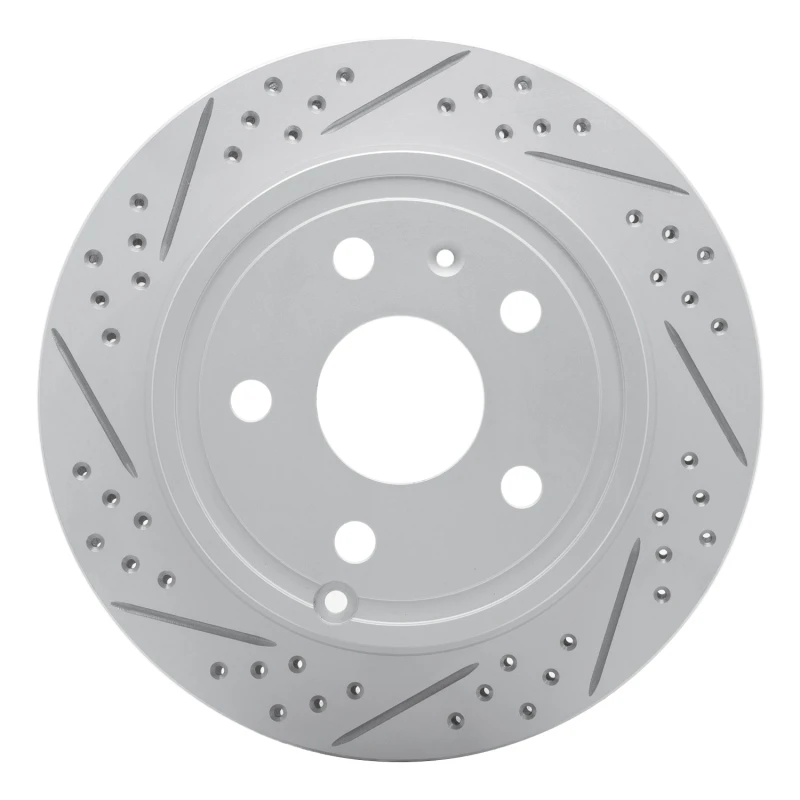 DFC 10-17 Chevrolet Equinox Rear Left Drilled & Slotted Geoperformance Rotor